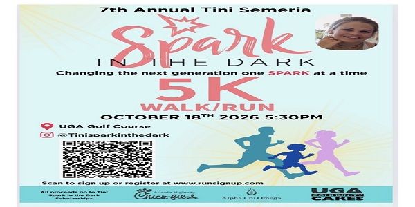 Tini Semeria Spark in the Dark 5K Walk/Run promotional image