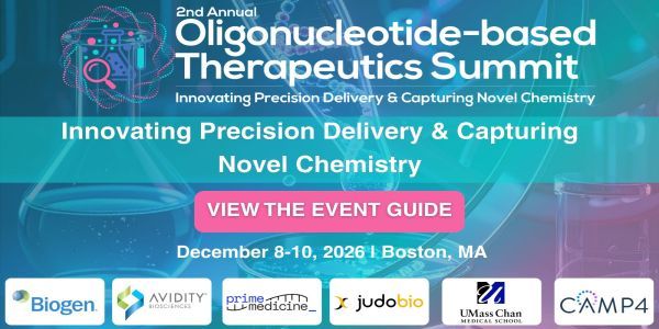 2nd Oligonucleotide-Based Therapeutics Summit promotional image