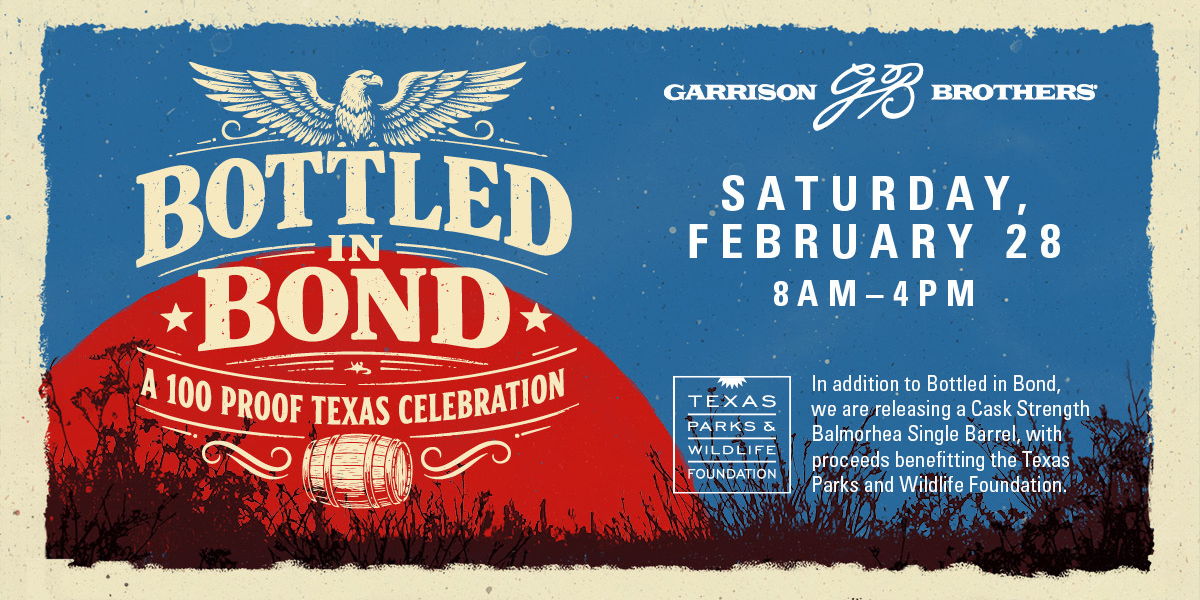 2026 Bottled in Bond a 100 Proof Texas Celebration promotional image