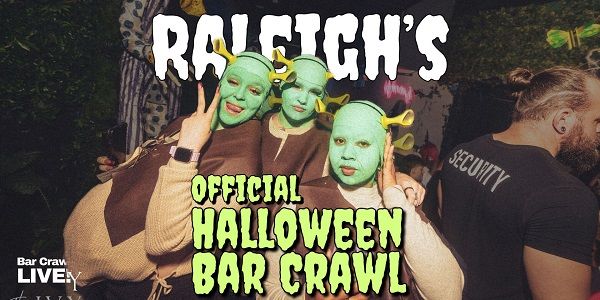 Raleigh Official Halloween Bar Crawl 2026 Bar Crawl LIVE! promotional image