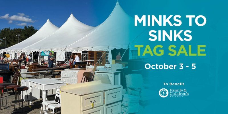Minks to Sinks Tag Sale - Fall 2026 promotional image
