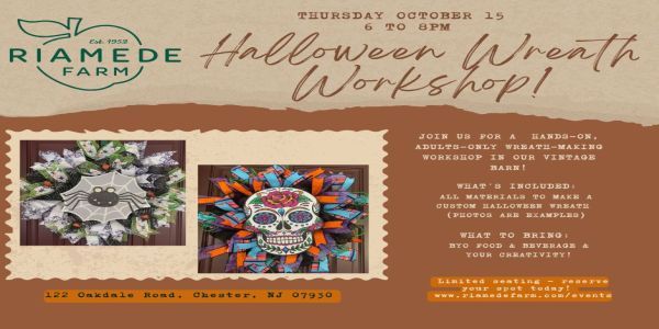Hallloween Wreath-making Workshop promotional image