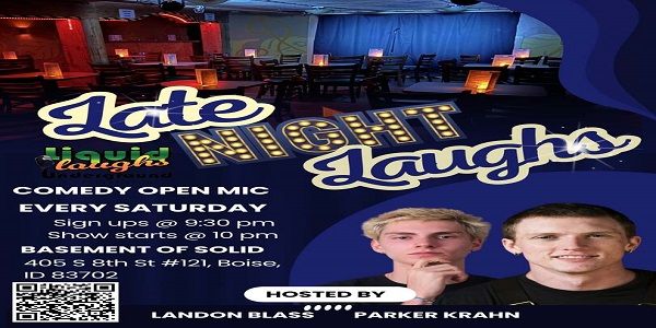 Free Comedy Show! Late Night Laughs Comedy Show and Open Mic! promotional image