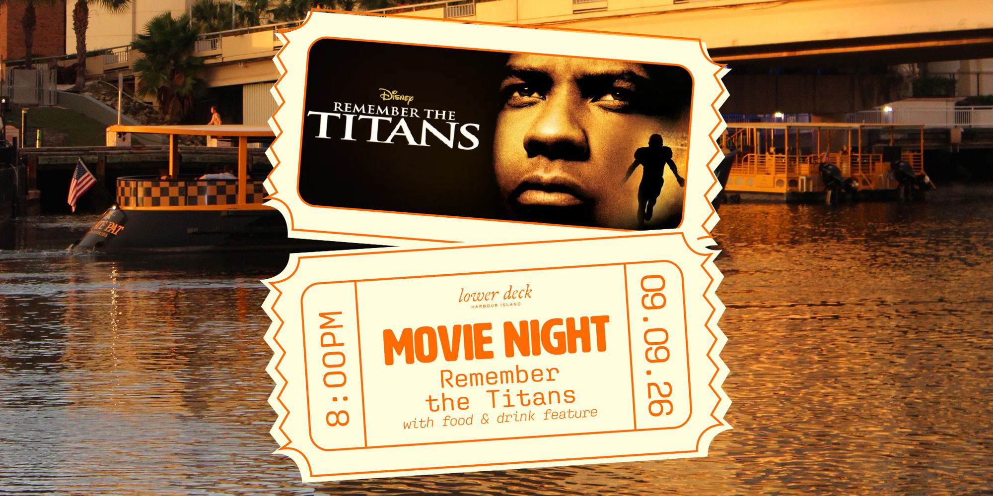 Movie Night at Lower Deck: Remember the Titans promotional image