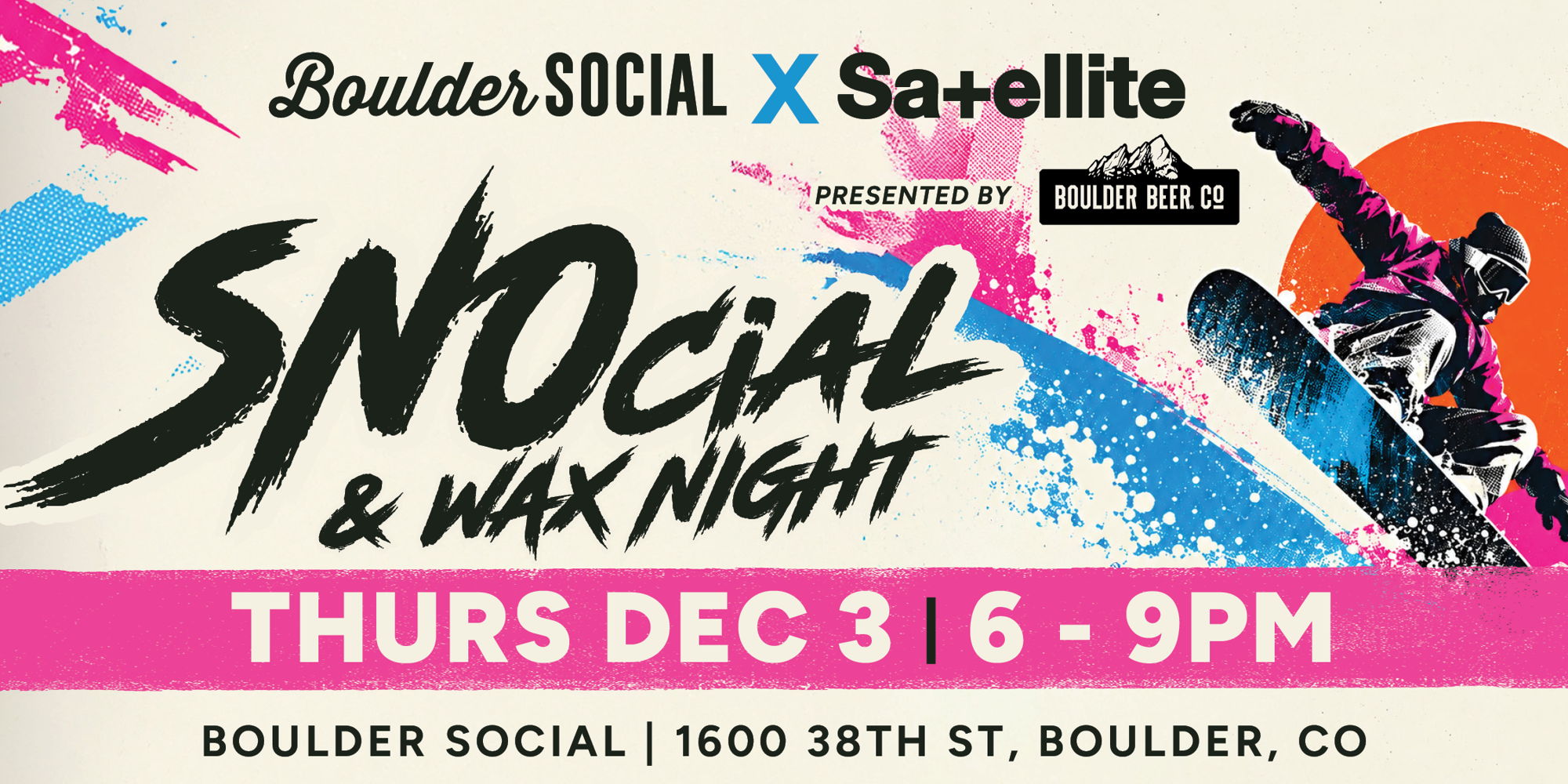 SNOcial & Wax Night promotional image