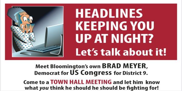 Monroe County Town Hall with Brad Meyer, Democratic candidate for US Congress promotional image