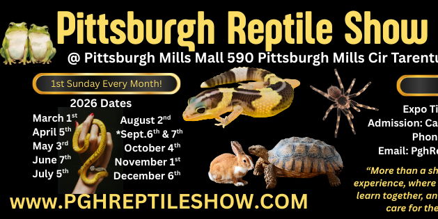 Pittsburgh Reptile Show & Sale June 7th 2026