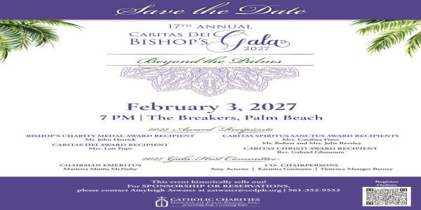 Catholic Charities Diocese of Palm Beach 17th Annual Caritas Dei Bishop's Gala promotional image
