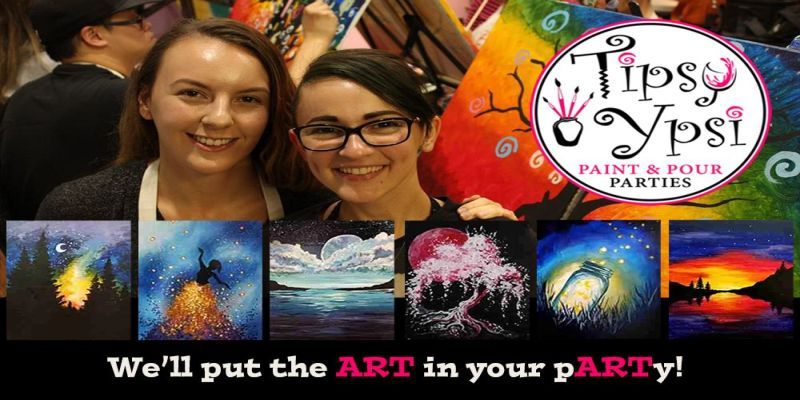 Paint and Pour Parties in Ypsilanti for Adults, Teens and Kids promotional image
