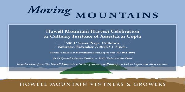 Howell Mountain Harvest Celebration promotional image