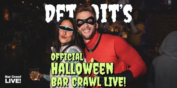 Detroit Official Halloween Bar Crawl 2026 By Bar Crawl LIVE! promotional image