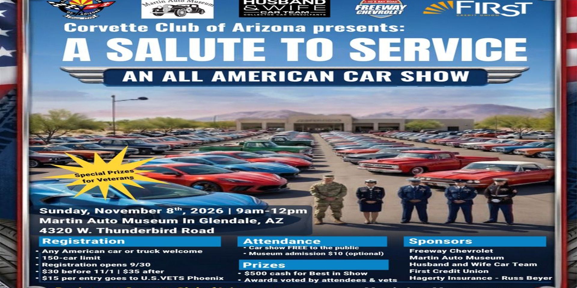 A Salute to Service - An All-American Car Show promotional image