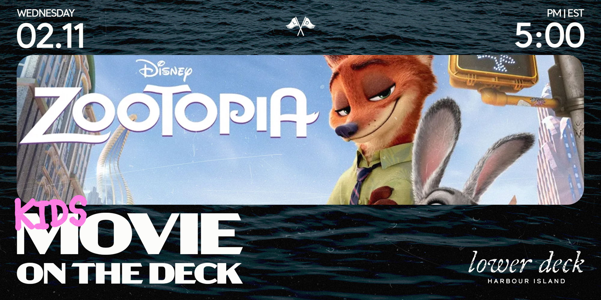 MOTD at Lower Deck: Zootopia promotional image