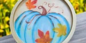 Perfect Pumpkin Resin Tray - Painting Class promotional image