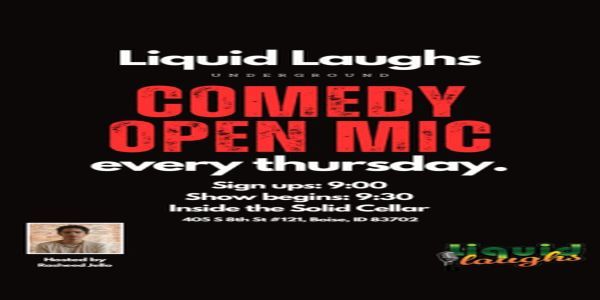 Comedy Open Mic! Liquid Laughs Underground! On 15 Oct 2026 promotional image