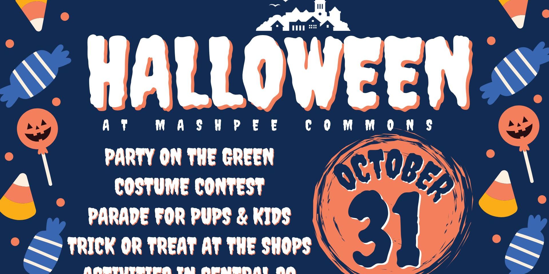 Halloween Fun at Mashpee Commons: Saturday October 31 promotional image