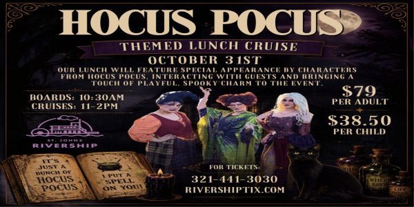 Hocus Pocus Themed Character Halloween Lunch Cruise Aboard the Barbara Lee in Sanford, Florida promotional image