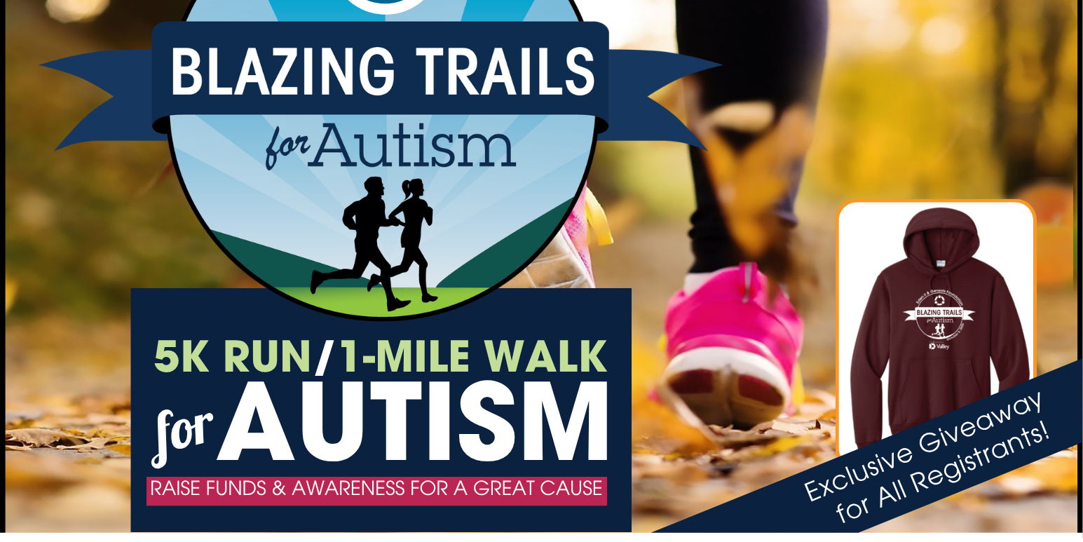 Blazing Trails 5K Run & 1 Mile Walk for Autism promotional image