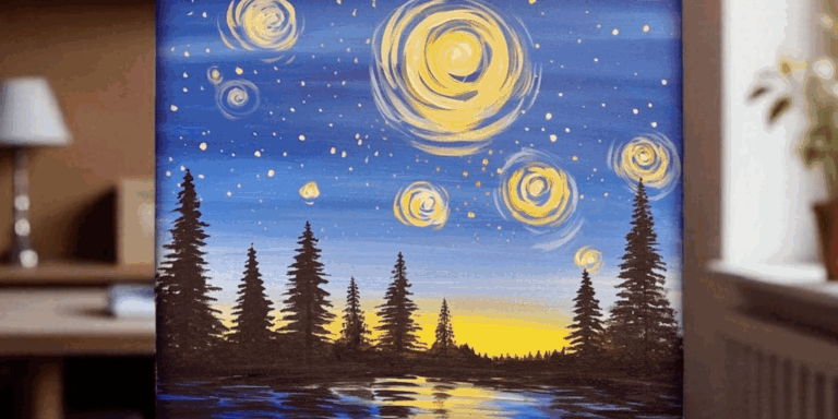Celestial Lake  - Painting Class promotional image