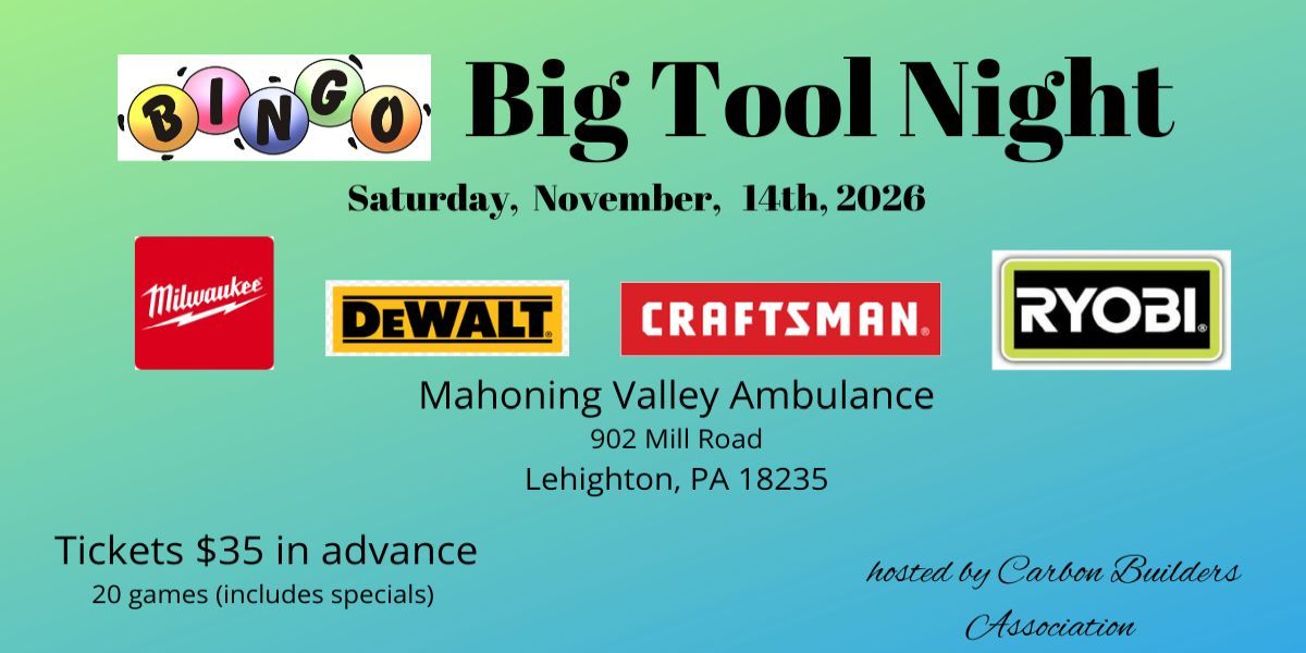 Big Tool Night promotional image