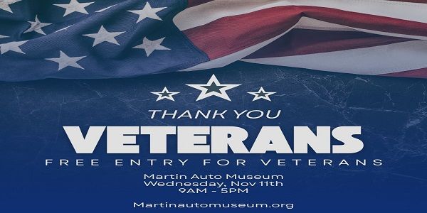 Veteran's Day at the Martin Auto Museum promotional image