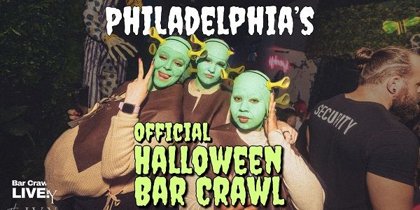 Philly Official Halloween Bar Crawl 2026 Bar Crawl LIVE x Block Party promotional image
