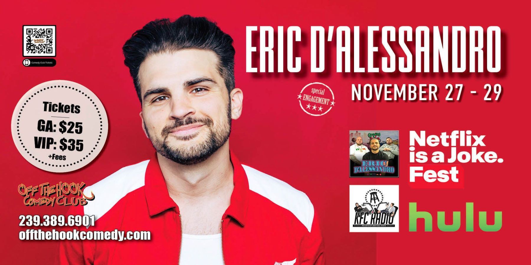 Comedian Eric D'Alessandro Live In Naples, Florida! promotional image