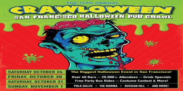 The Official San Francisco Halloween Pub Crawl promotional image