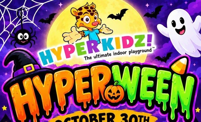 HYPERWEEN 2026: Non-Scary Halloween Costume Party at Hyper Kidz Columbia promotional image