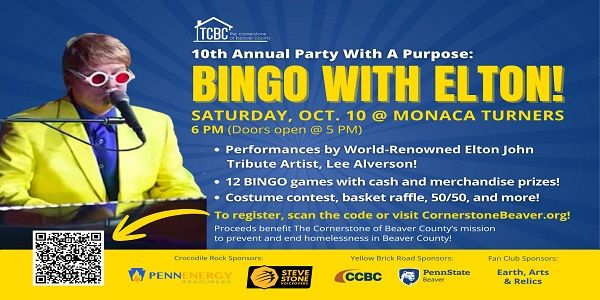 TCBC's Party With A Purpose: BINGO With ELTON promotional image