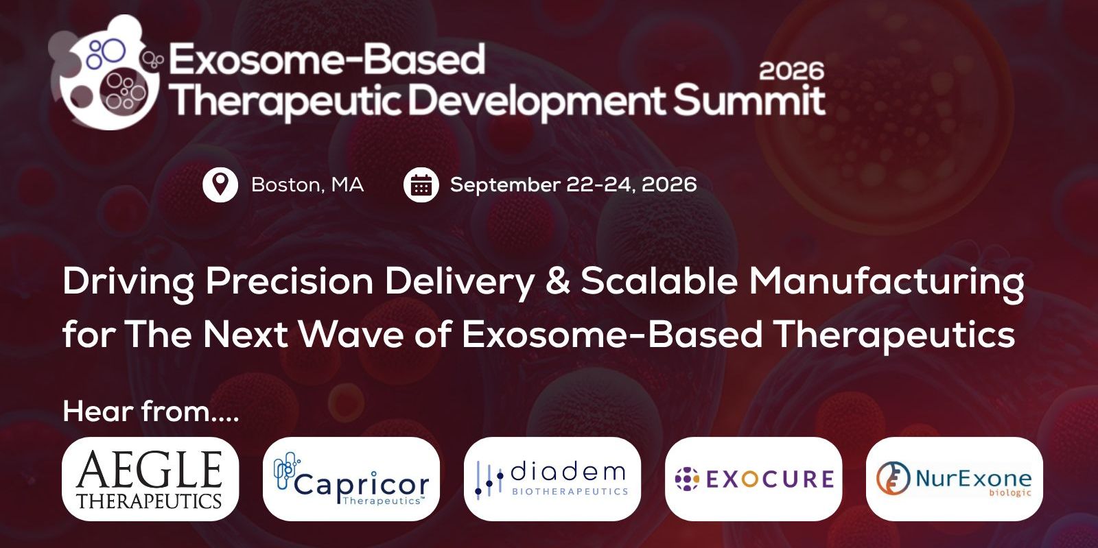 8th Exosome-Based Therapeutic Development Summit promotional image