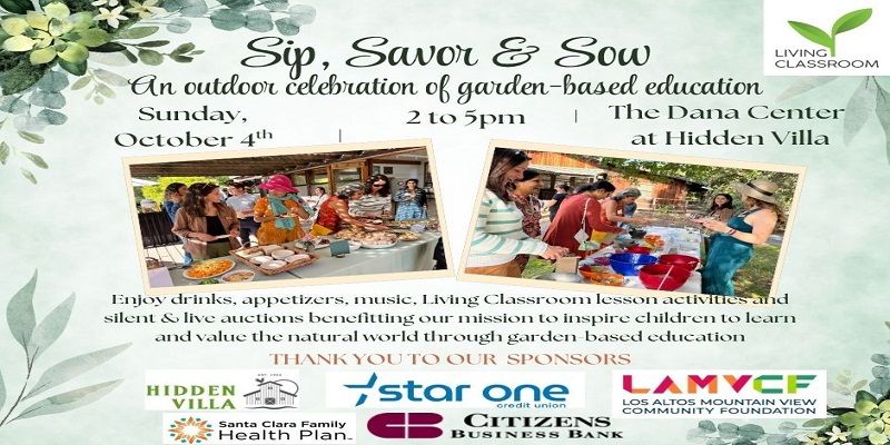 Living Classroom Fall Fundraiser: Sip, Savor and Sow promotional image