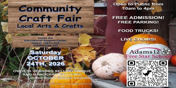 October Community Craft Fair promotional image