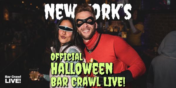 New York Official Halloween Bar Crawl 2026 By Bar Crawl LIVE! promotional image