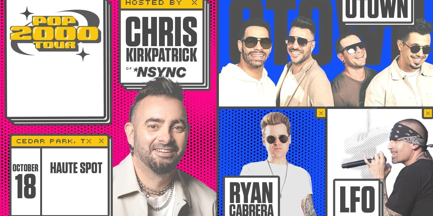 Pop 2000 Tour ft Chris Kirkpatrick of ‘NSYNC, OTOWN, RYAN CABRERA & LFO promotional image