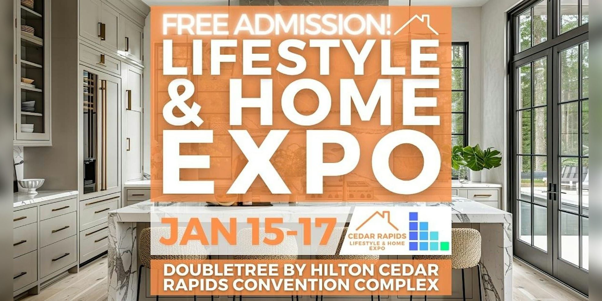 FREE Cedar Rapids Lifestyle & Home Expo, January 2027 promotional image